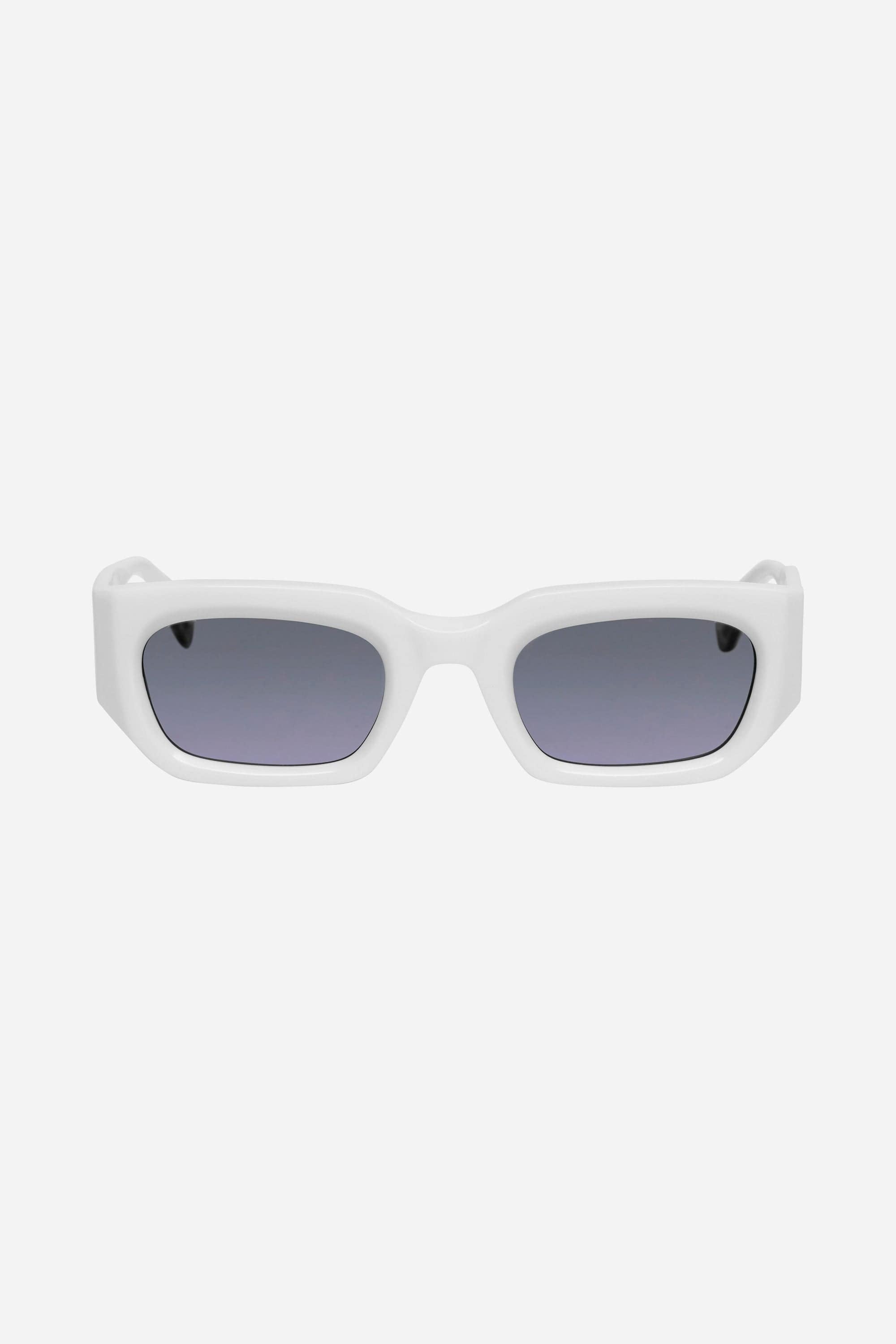 EXCLUSIVE Gigi Studios micro white sunglasses