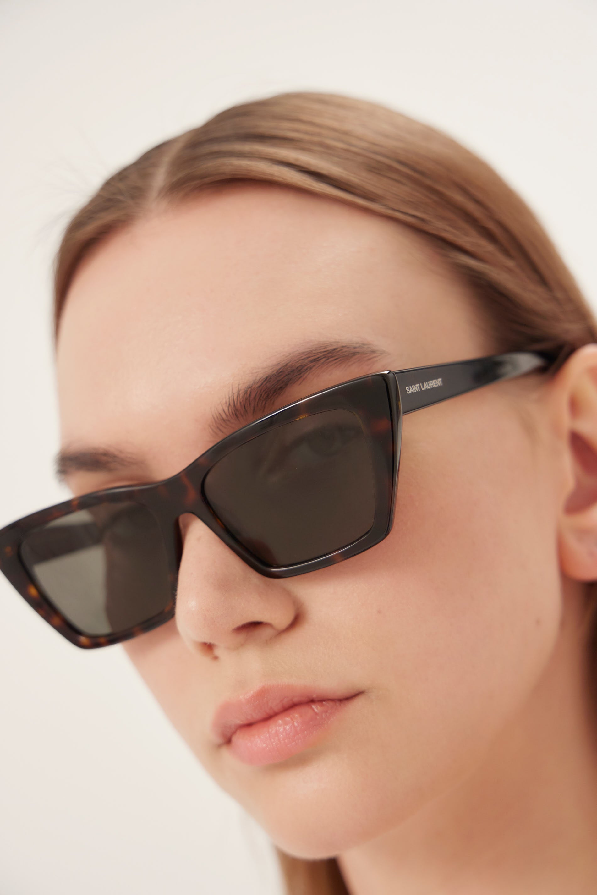 Saint Laurent iconic MICA cat-eye havana sunglasses